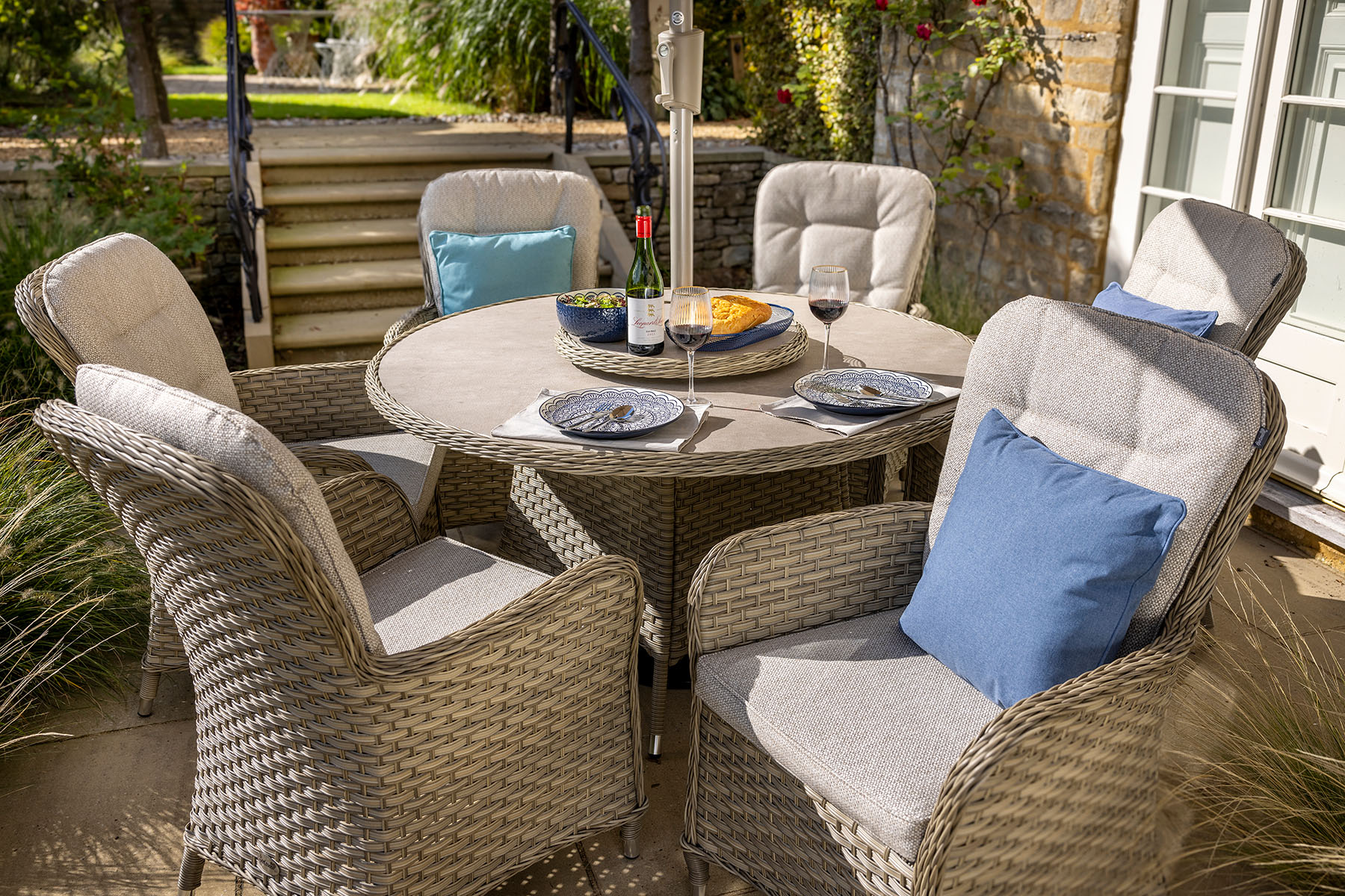 Eton 6 Seat Round Dining Set